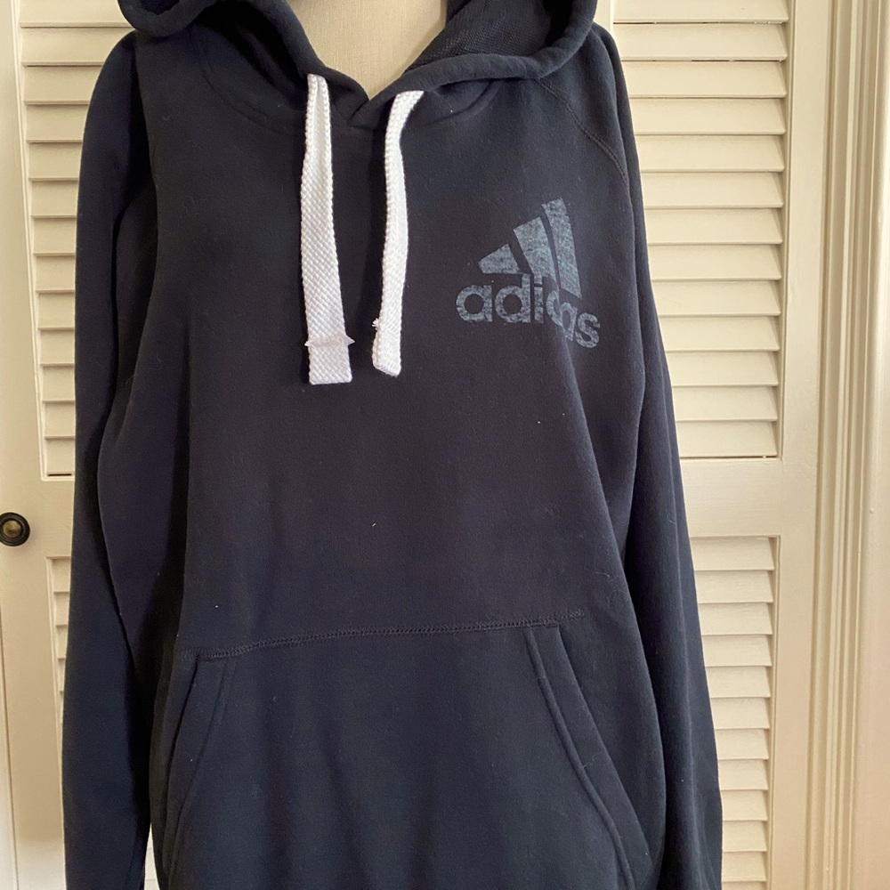 Adidas mens dark blue hoody size L